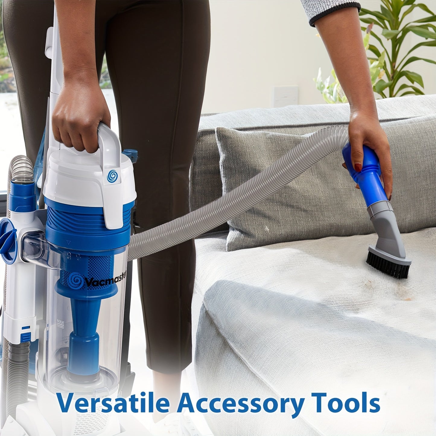 Bagless Upright Vacuum Powerful Suction Portable Floor Cleaner for Pet Hair Carpet Hard Floors
