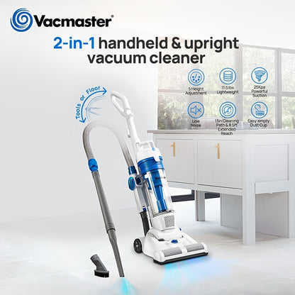 Bagless Upright Vacuum Powerful Suction Portable Floor Cleaner for Pet Hair Carpet Hard Floors