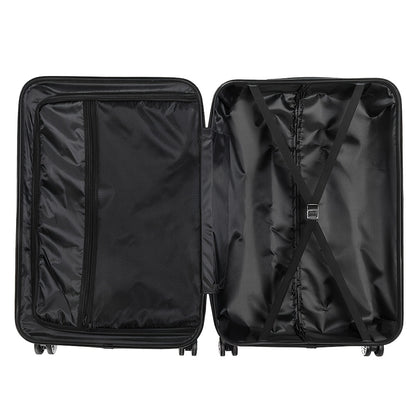 3pcs Lightweight Hard Shell Luggage Set 20/24/28 Inch Corner Protectors TSA Lock 360° Spinner Wheels Travel Suitcase