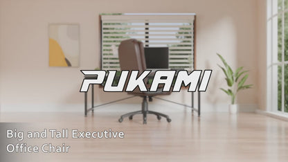 400LBS Big & Tall Executive Office Chair, High Back Ergonomic Faux Leather Desk Chair, Adjustable Heavy Duty Computer Chair with Comfort Cushion & Lumbar Support, Home Managerial Gaming Seating